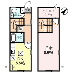 ミナミ大路ハイツ　Ａの物件間取画像